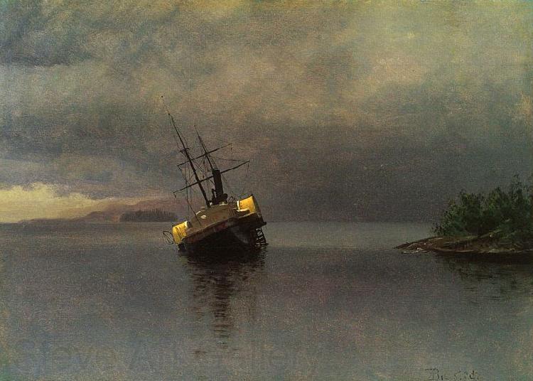 Albert Bierstadt Wreck of the Ancon in Loring Bay, Alaska Germany oil painting art